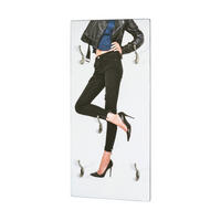 WANDGARDEROBE - Multicolor, Basics, Holzwerkstoff (40/90/8cm)