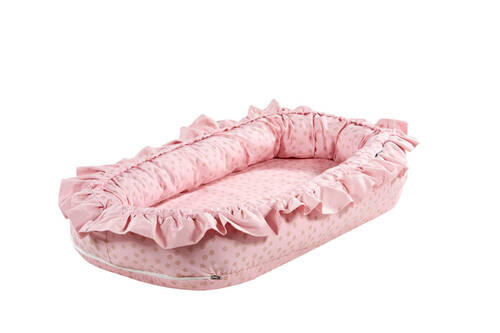 KUSCHELNEST Curly Volant    - Pink, Basics, Kunststoff/Textil (70/34/15cm) - Alvi