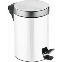 TRETEIMER Paul 5 L  - Schwarz/Weiß, Basics, Kunststoff/Metall (20,5/27,5/0cm) - Sadena
