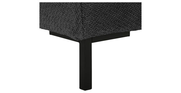ECKSOFA  in Webstoff Dunkelgrau  - Dunkelgrau/Schwarz, KONVENTIONELL, Textil/Metall (292/192cm) - Carryhome
