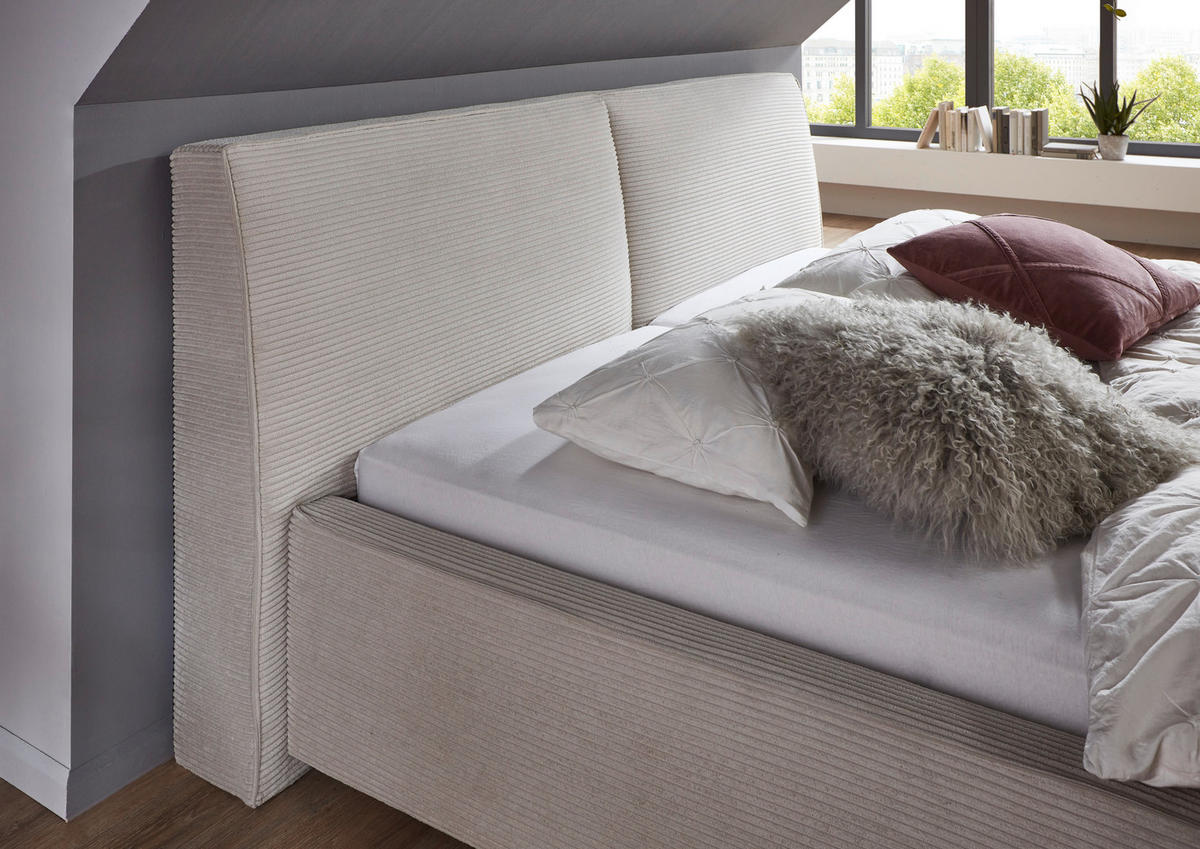 POLSTERBETT 180/200 cm  in Beige  - Beige, Design, Textil (180/200cm) - Boxxx