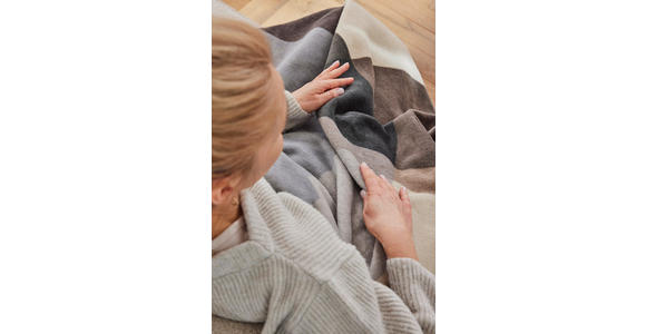 DECKE 150/200 cm - Braun/Grau, Basics, Textil (150/200cm) - Novel