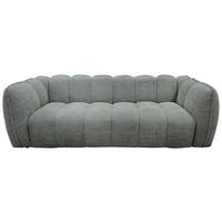 BIGSOFA Chenille Grau  - Schwarz/Grau, MODERN, Kunststoff/Textil (235/73/103cm) - Carryhome