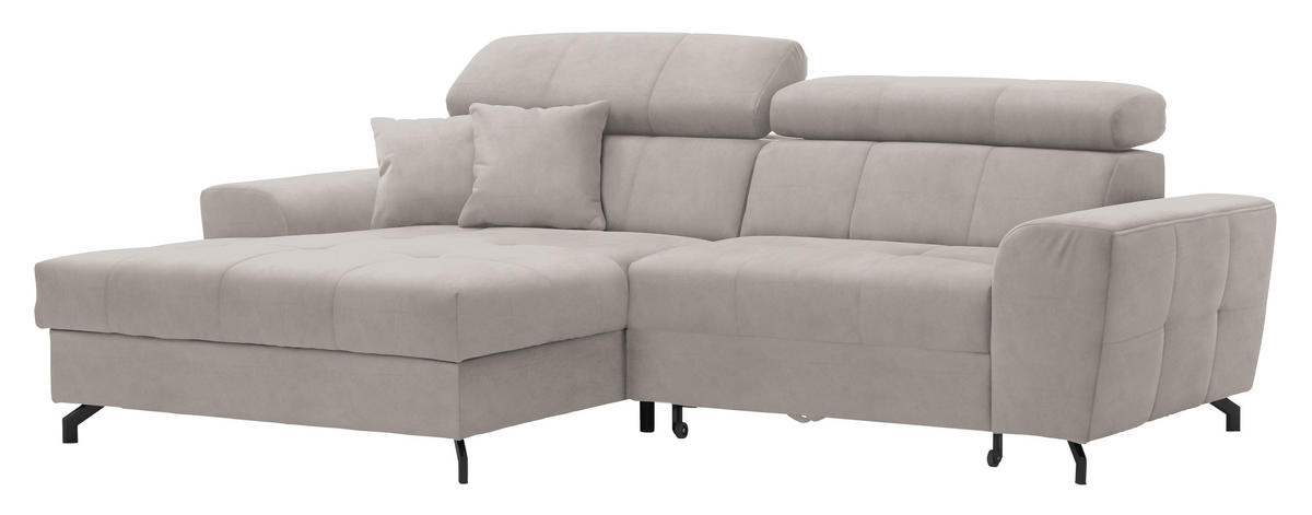 SAROKKANAPÉ textil bézs  - bézs/fekete, Design, textil/fém (181/267cm) - Carryhome