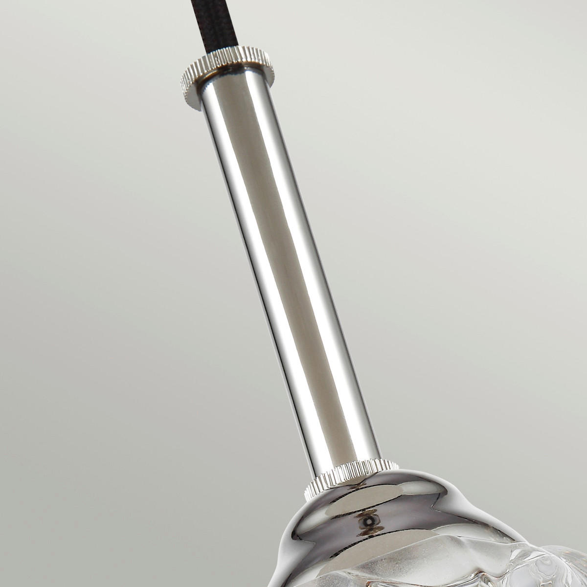 HÄNGELEUCHTE 11.1/32.3 cm    - Nickelfarben, Konventionell, Glas/Metall (11.1/32.3cm) - Elstead Lighting