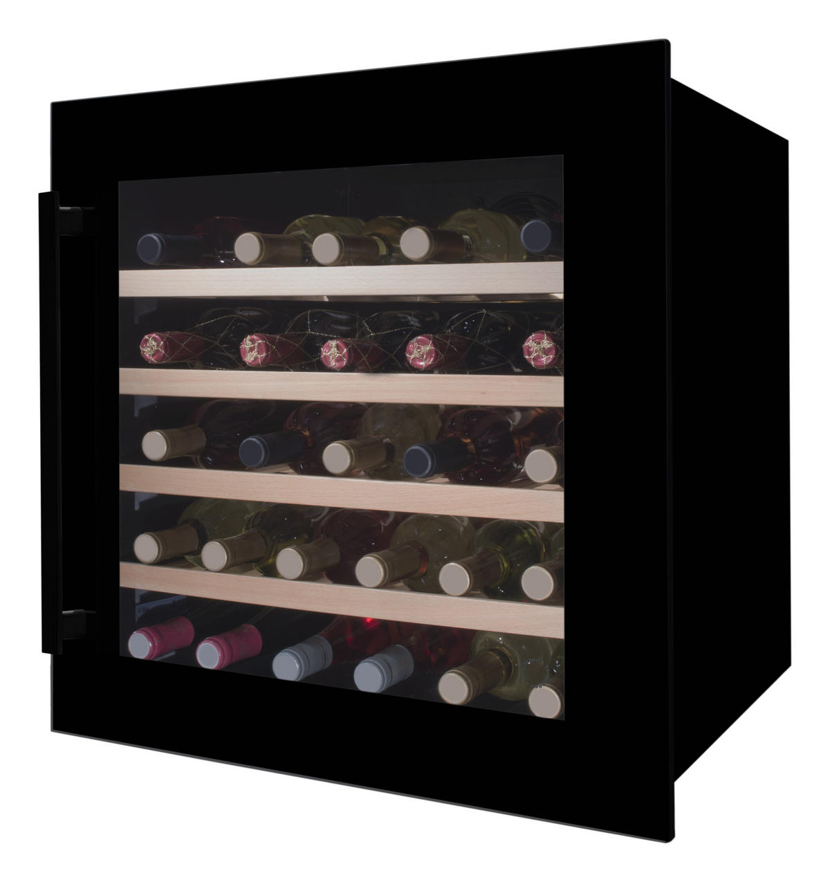 WEINKÜHLSCHRANK WK341210S  - Schwarz, Basics, Glas/Metall (59/59,5/54,5cm) - Amica