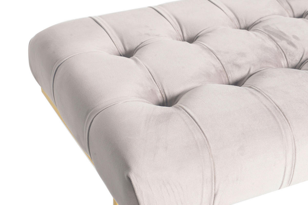 DLHÁ TABURETKA, kov, plast, 47/48/100 cm - sivohnedá/zlatá, Design, kov/plast (47/48/100cm)