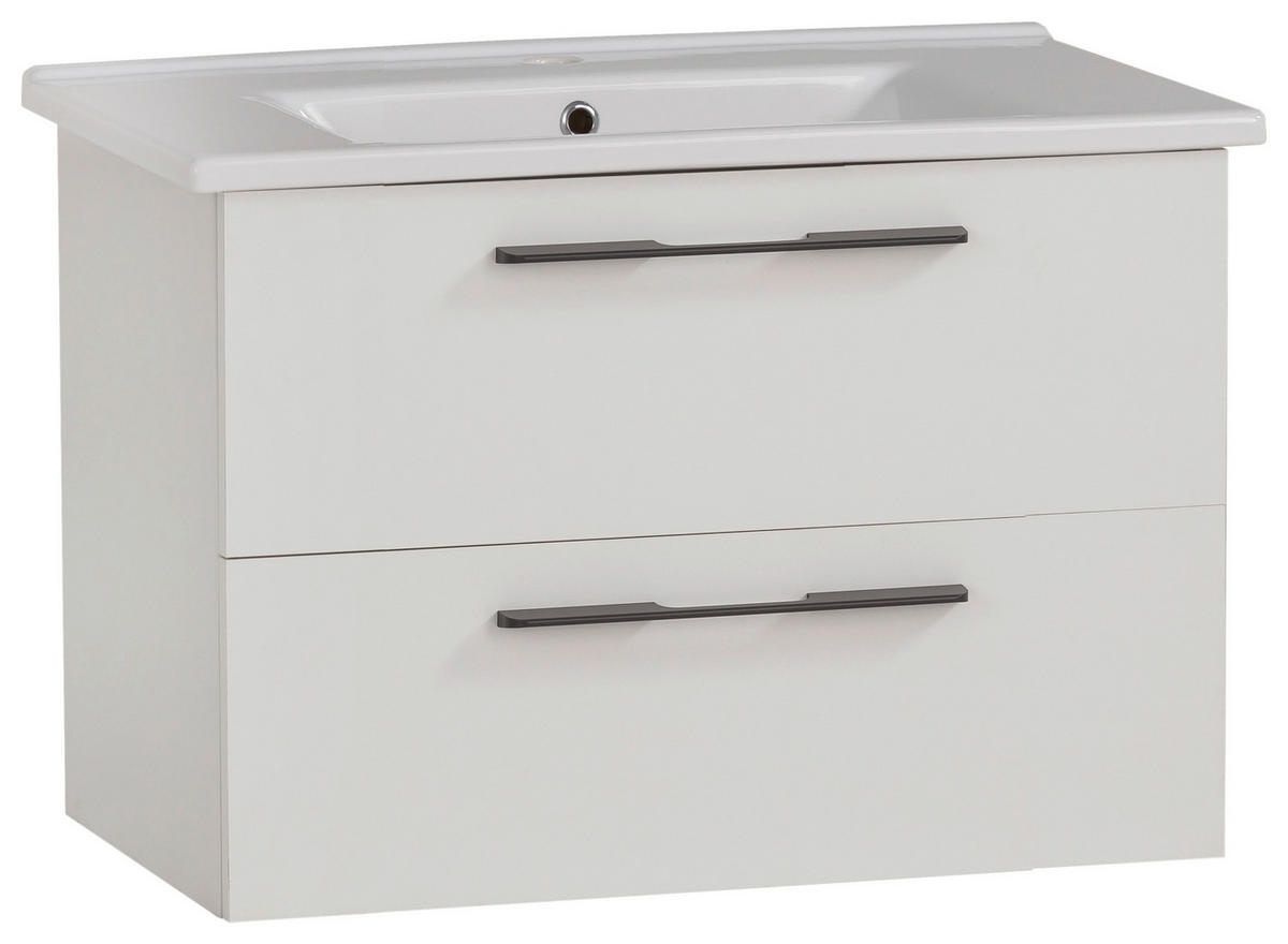 WASCHTISCHKOMBI 65 cm  - Anthrazit/Weiß, MODERN, Keramik/Holzwerkstoff (65cm) - Stylife