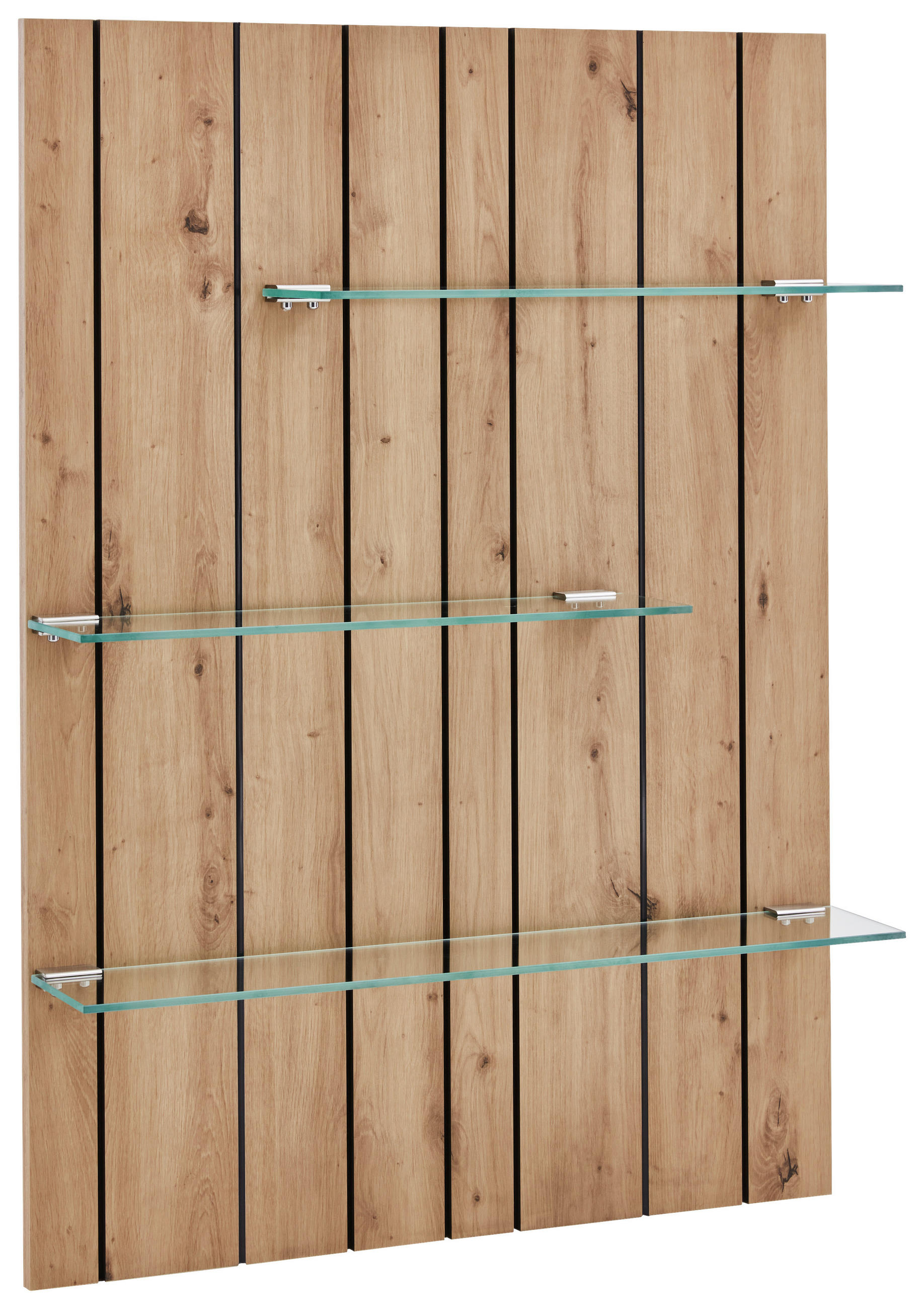 WANDPANEEL Eiche Artisan  89,8/123,7/17,3 cm  - Eiche Artisan, Design, Glas/Holzwerkstoff (89,8/123,7/17,3cm) - Stylife