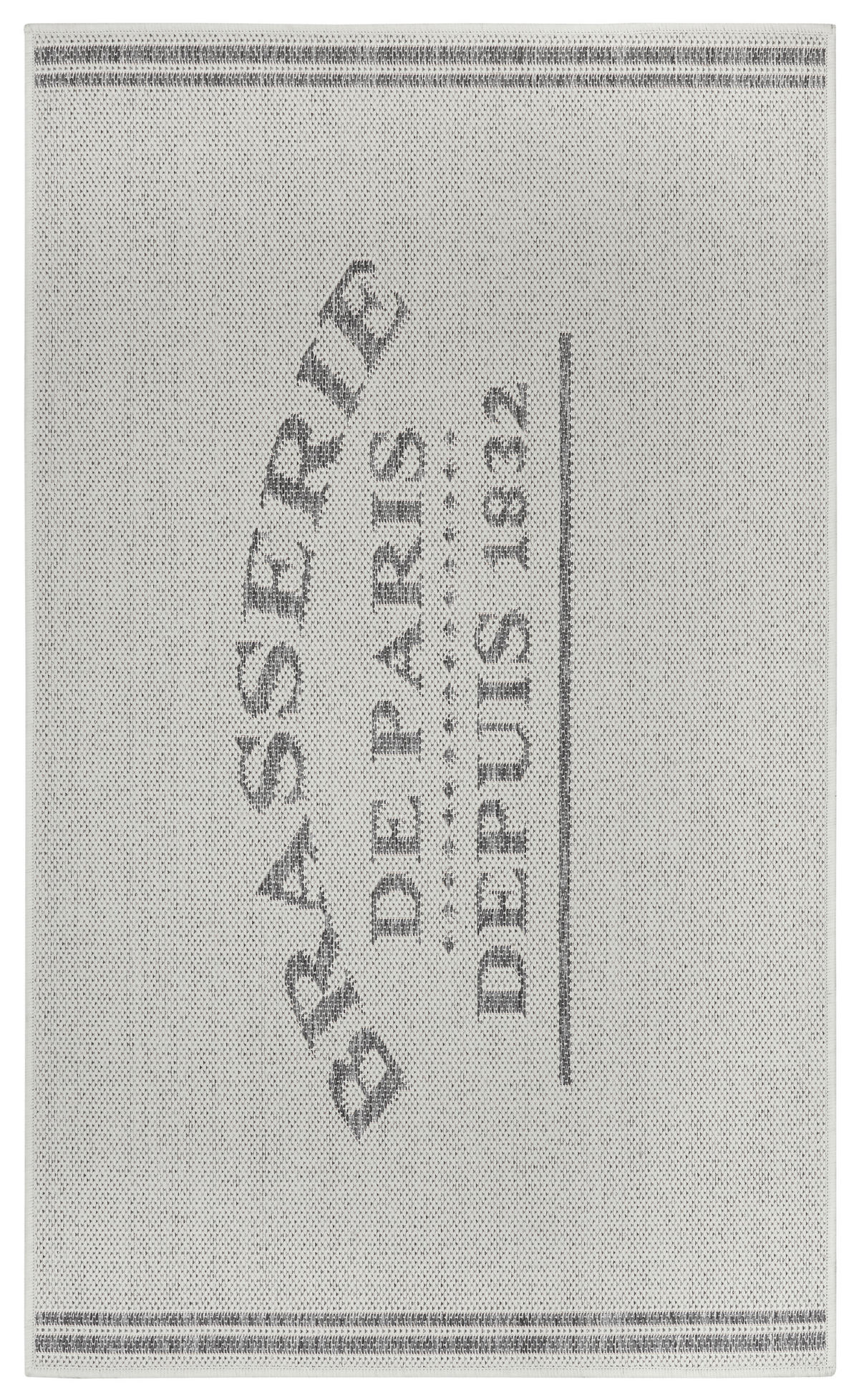 KÜCHENLÄUFER 92/150 cm Cucina Creme, Grau  - Creme/Grau, Design, Kunststoff (92/150cm) - Hanse Home