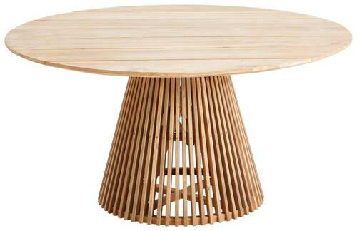 GARTENTISCH 150/150/78 cm Holz rund  - Teakfarben, Design, Holz (150/150/78cm) - Amatio