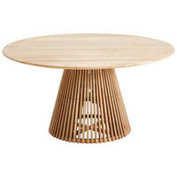 GARTENTISCH 150/150/78 cm Holz rund  - Teakfarben, Design, Holz (150/150/78cm) - Amatio