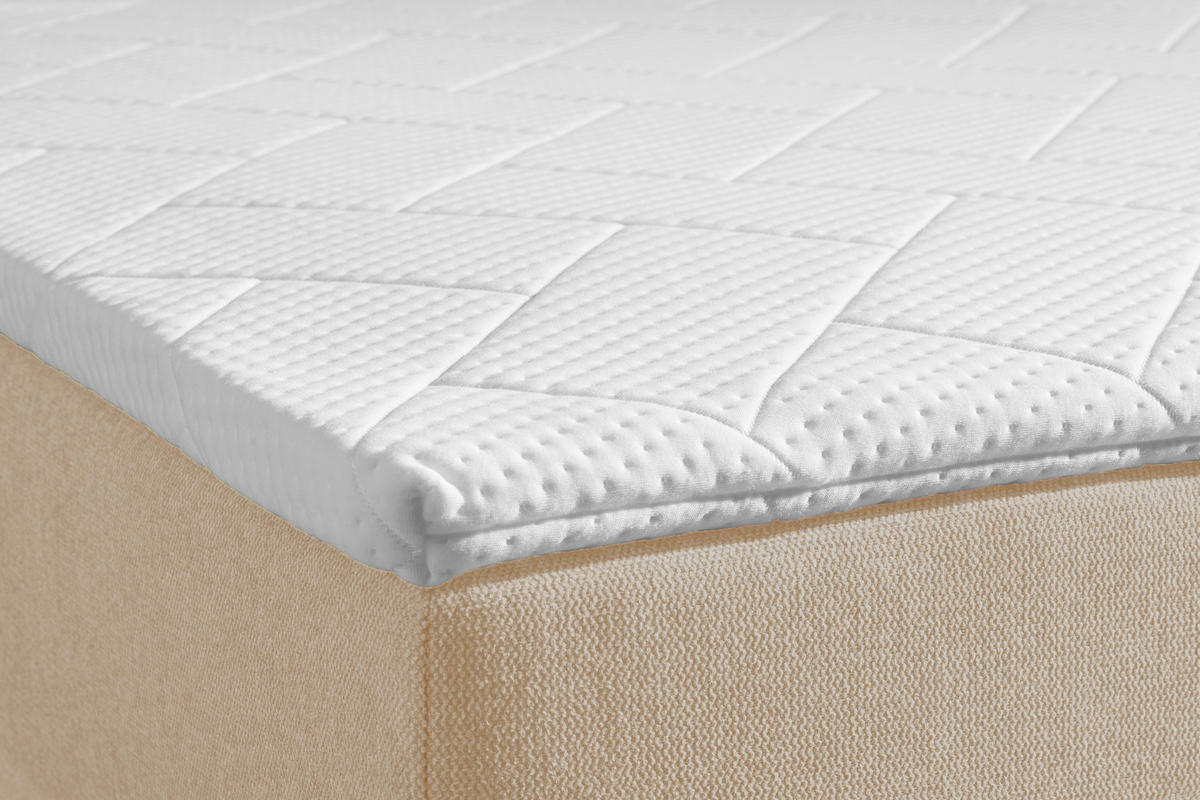 BOXBETT 90/200 cm  in Creme  - Creme, KONVENTIONELL, Textil (90/200cm) - Boxxx