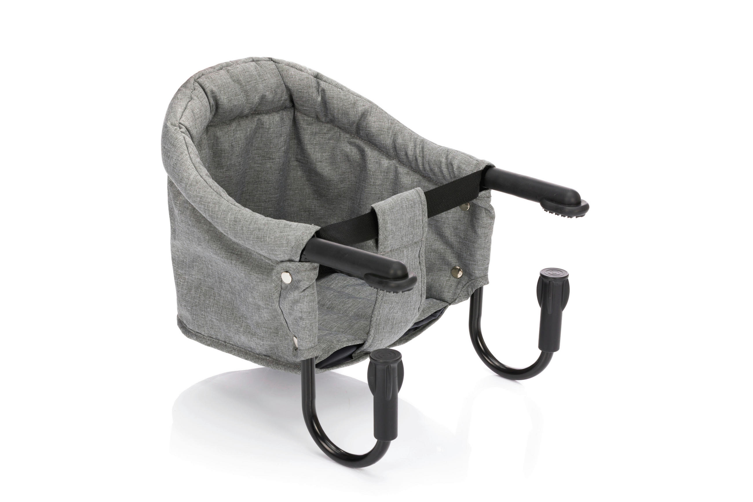 VISEĆA STOLICA ZA HRANJENJE - svetlosiva/crna, Osnovno, tekstil/metal (58,5/38/28,5cm) - My Baby Lou
