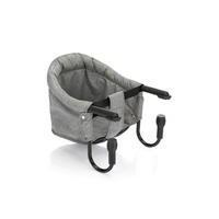 TISCHSITZ MAXI  - Hellgrau/Schwarz, Basics, Kunststoff/Textil (58,5/38/28,5cm) - My Baby Lou