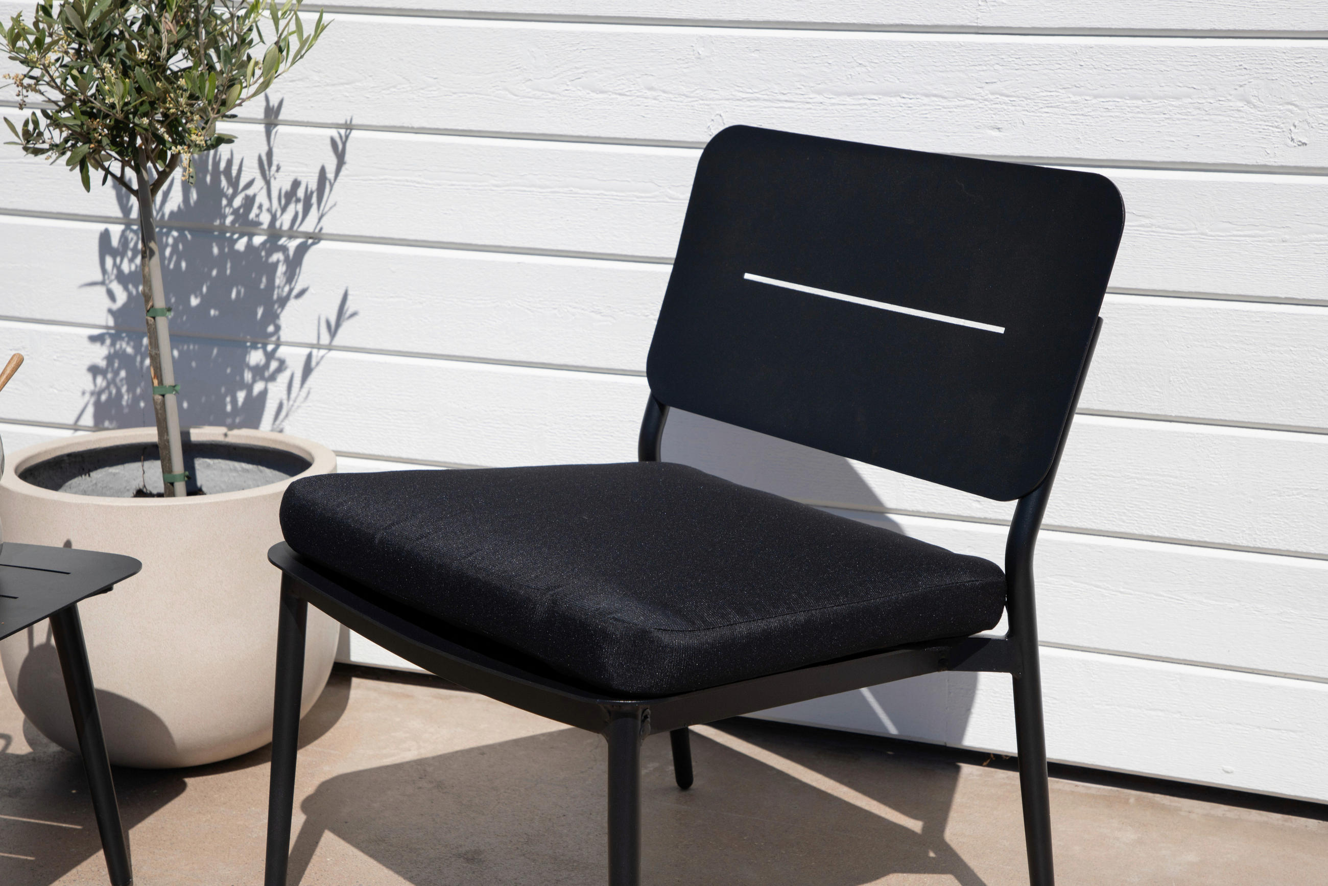 LOUNGEFÅTÖLJ  - svart, Klassisk, metall/textil (55/73/59cm) - Gardenson
