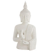 BUDDHA  - Weiss, Basics, Kunststoff/Metall (62/42/124cm) - Ambia Home
