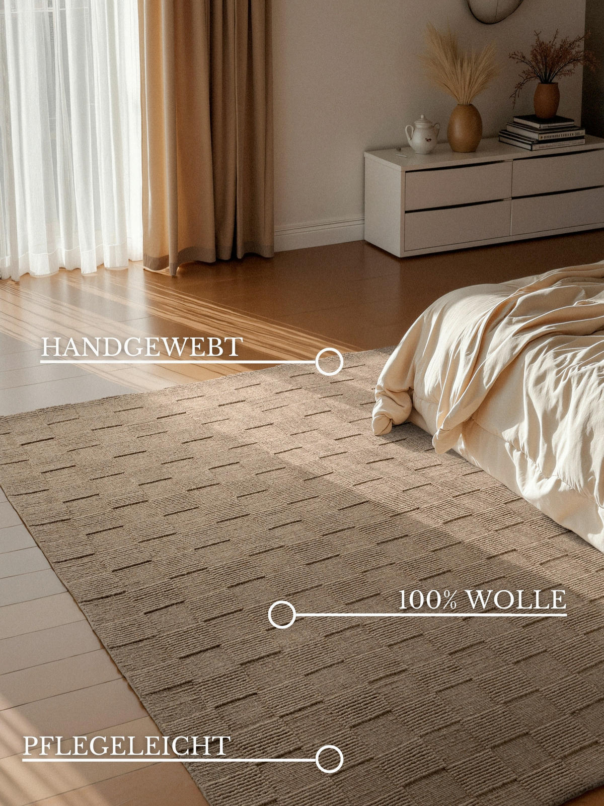 WEBTEPPICH 120/170 cm Kollektion 1766 Hellbraun  - Hellbraun, Basics, Textil (120/170cm) - Villeroy & Boch