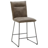 TRESENSTUHL in Schwarz, Hellbraun  - Hellbraun/Schwarz, Design, Textil/Metall (56/98/62cm) - Valnatura