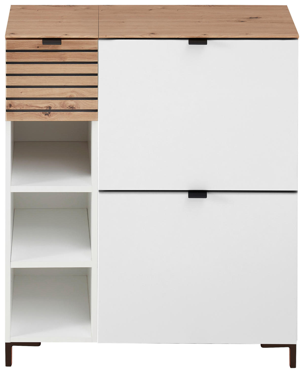 GARDEROBE 5-teilig  in 140/188/37 cm  - Weiß/Eiche Artisan, Design, Holzwerkstoff (140/188/37cm) - Voleo