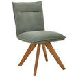 STUHL in Holz, Textil Waldgrün  - Waldgrün/Wildeiche, Design, Holz/Textil (47/87/62cm) - Johann Jakob