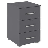 NACHTTISCH 40/61/42 cm, Grau,  - Alufarben/Grau, Konventionell, Holzwerkstoff/Kunststoff (40/61/42cm) - Xora