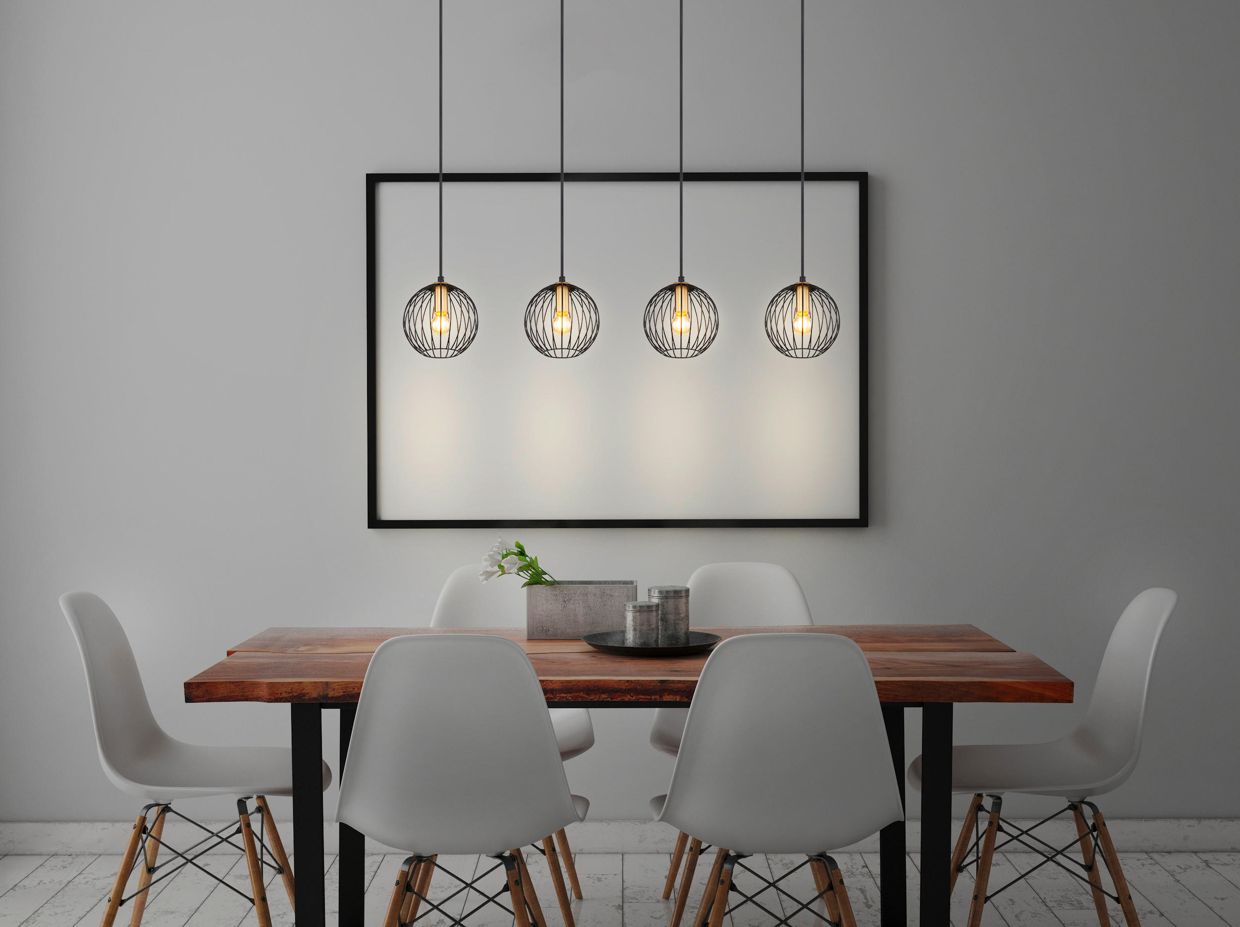 HÄNGLAMPA 100/16/150 cm  - mässingsfärgad/svart, Basics, metall (100/16/150cm) - Globo