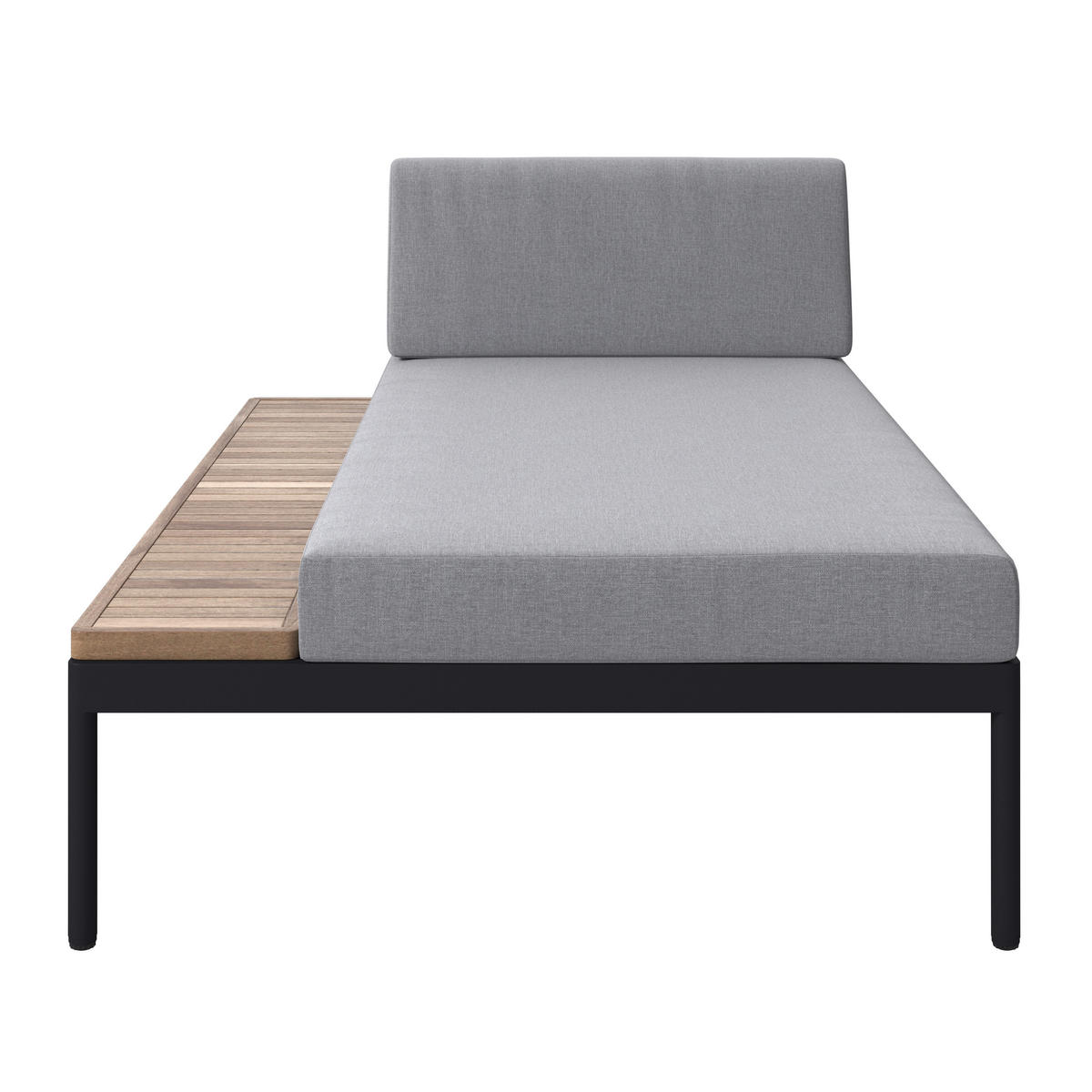 LOUNGE GARNITURA   drvo, metal, tekstil  siva, boje bagrema    - siva/boje bagrema, Moderno, drvo/metal (149/99cm) - Ambia Garden