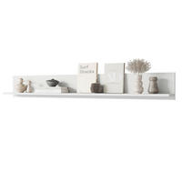 WANDBOARD in 138,5/18/12 cm Weiß  - Weiß, Design, Holzwerkstoff (138,5/18/12cm) - Livetastic