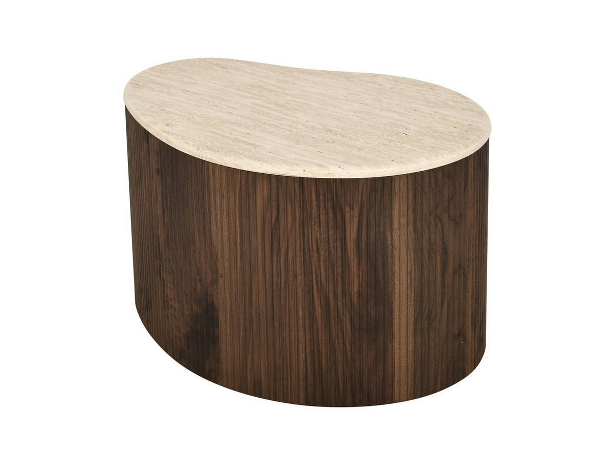 COUCHTISCH 64/45/38 cm Freiform Kaschmir  - Kaschmir/Walnussfarben, Design, Holzwerkstoff (64/45/38cm) - MID.YOU