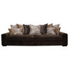 BIGSOFA in Velours Braun  - Wengefarben/Beige, LIFESTYLE, Holz/Textil (289/90/115cm) - Landscape