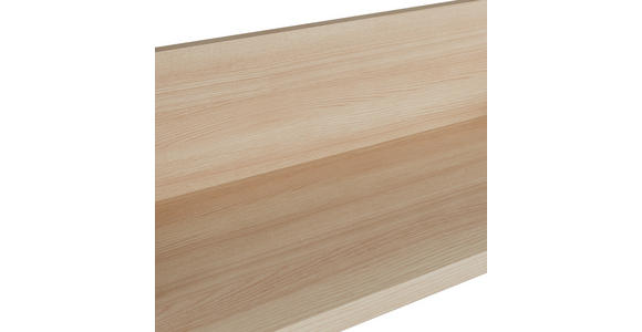 WOHNWAND 4-teilig  in Grau, Eichefarben  284/204/41 cm  - Eichefarben/Schwarz, KONVENTIONELL, Glas/Holzwerkstoff (284/204/41cm) - Carryhome