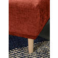 ECKSOFA Rostfarben Flachgewebe  - Rostfarben/Buchefarben, KONVENTIONELL, Holz/Textil (144/230cm) - Carryhome