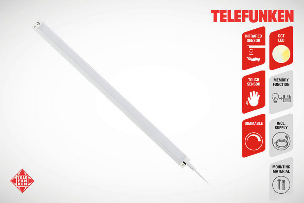 PODELEMENTNA SVETILKA   /520 lm/3000 - 6500 K// - bela, Basics, kovina/umetna masa (50/3/1cm)