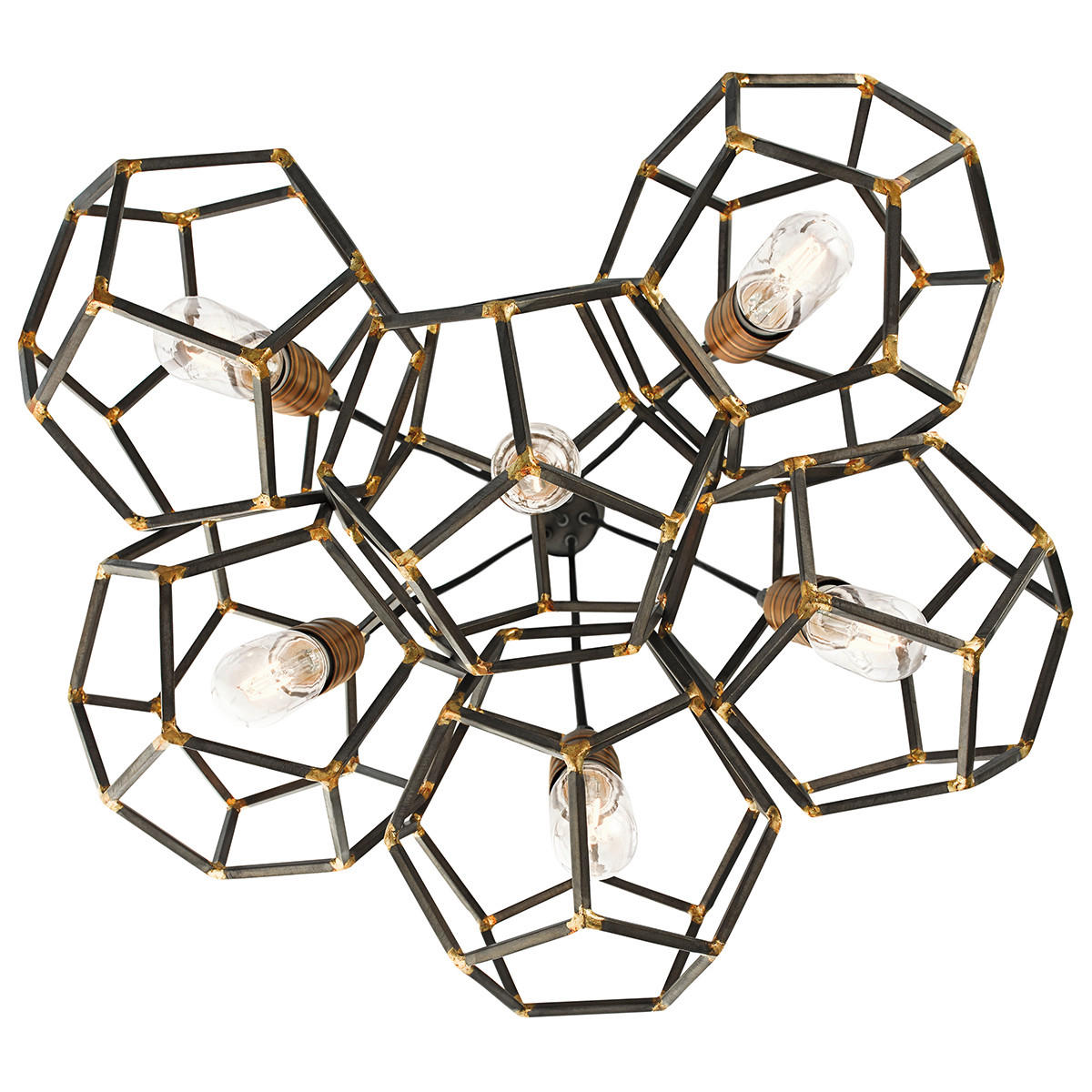 KRONLEUCHTER 57.6/101.9 cm    - Schwarz, Design, Metall (57.6/101.9cm) - Elstead Lighting