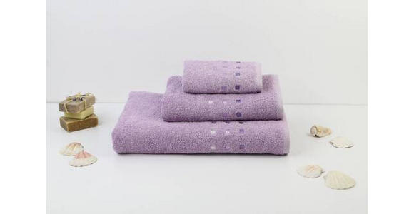FROTTIERSET Lila 4-teilig - Lila, Textil (50/100cm) - Esposa