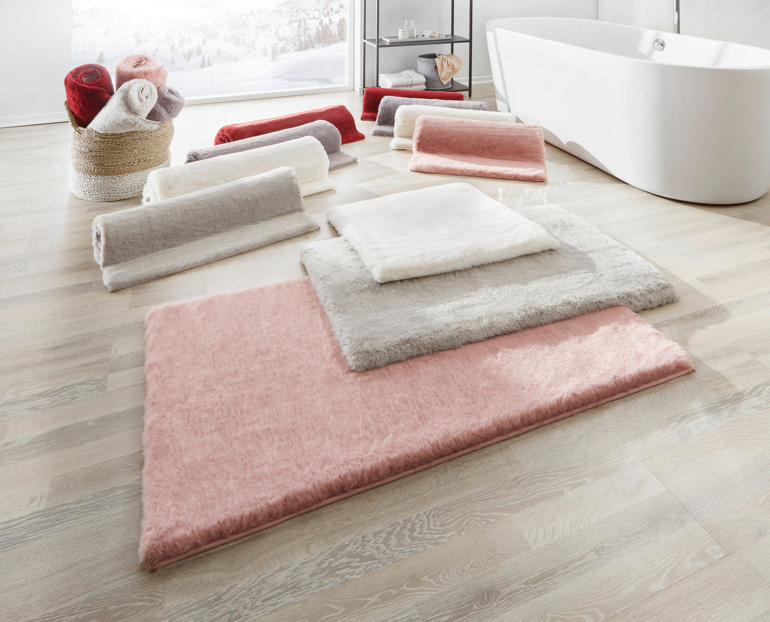 COVORAȘ DE BAIE  70/120 cm  gri   - gri, Design, plastic/textil (70/120cm) - Esposa