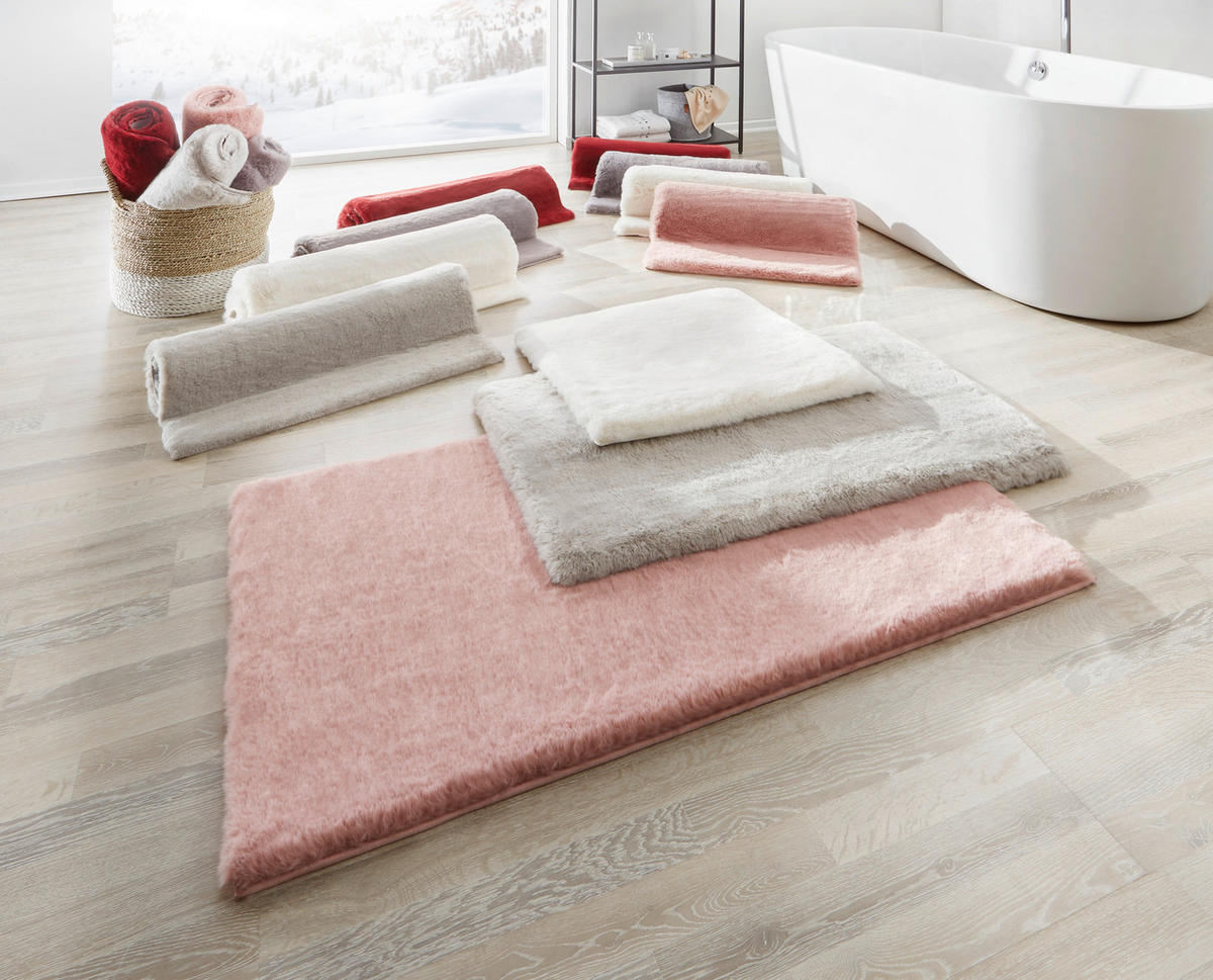 BADEMATTE Weiss 60/100 cm  - Weiss, Design, Kunststoff/Textil (60/100cm) - Esposa