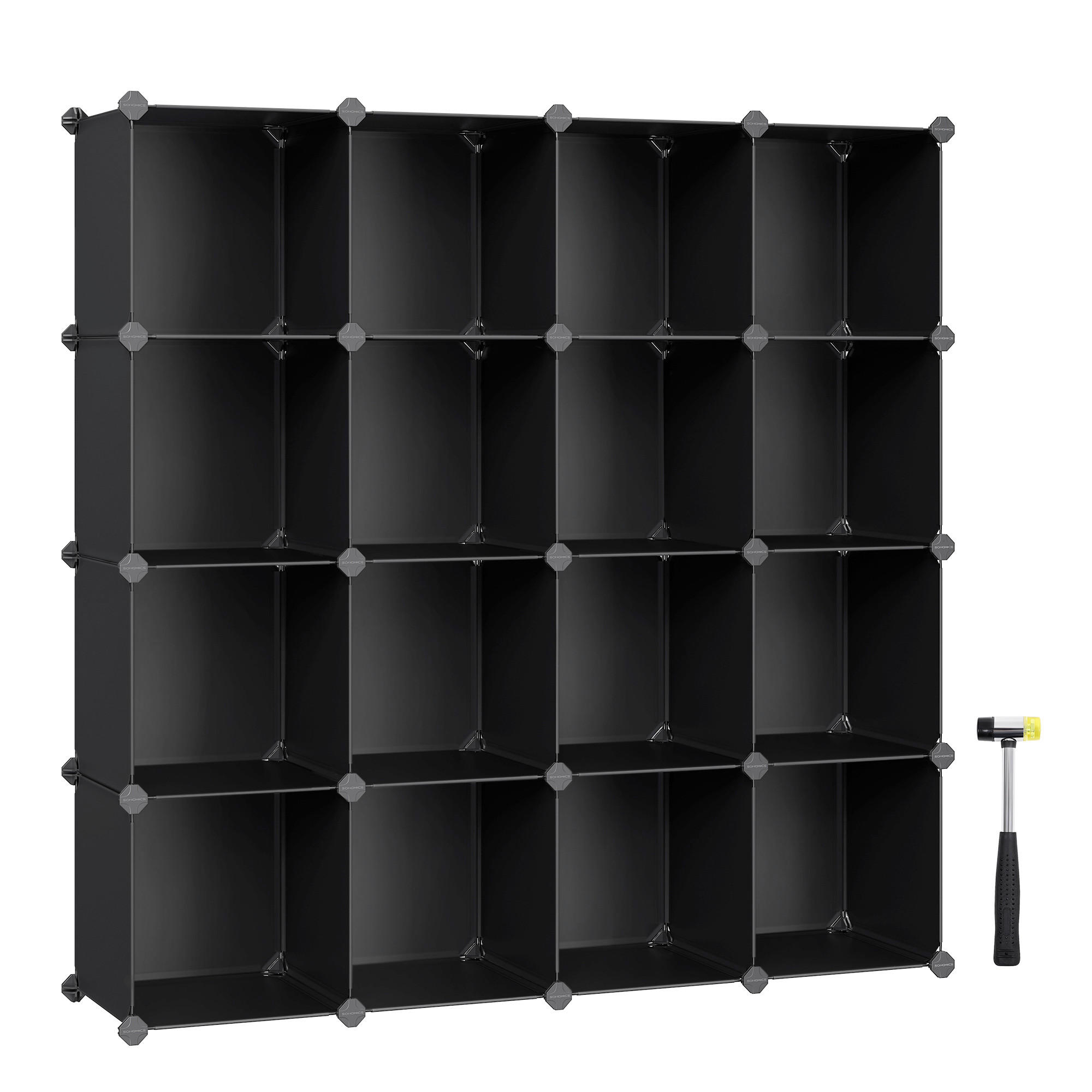 Boxxx Schuhregal Schwarz 123x123x31 cm