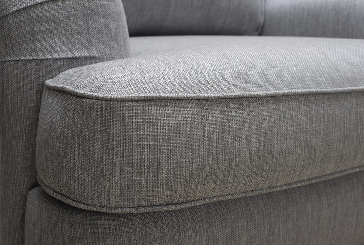 FÅTÖLJ i textil grå  - bronsfärgad/grå, Lifestyle, metall/trä (94/84/94cm) - Welnova