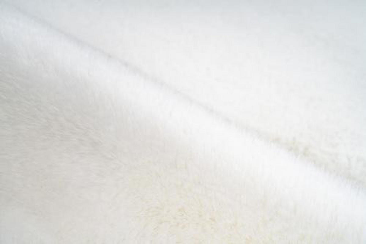 KUNSTFELL 60/180 cm Rabbit Weiß rechteckig  - Weiß, Trend, Textil (60/180cm) - Kayoom