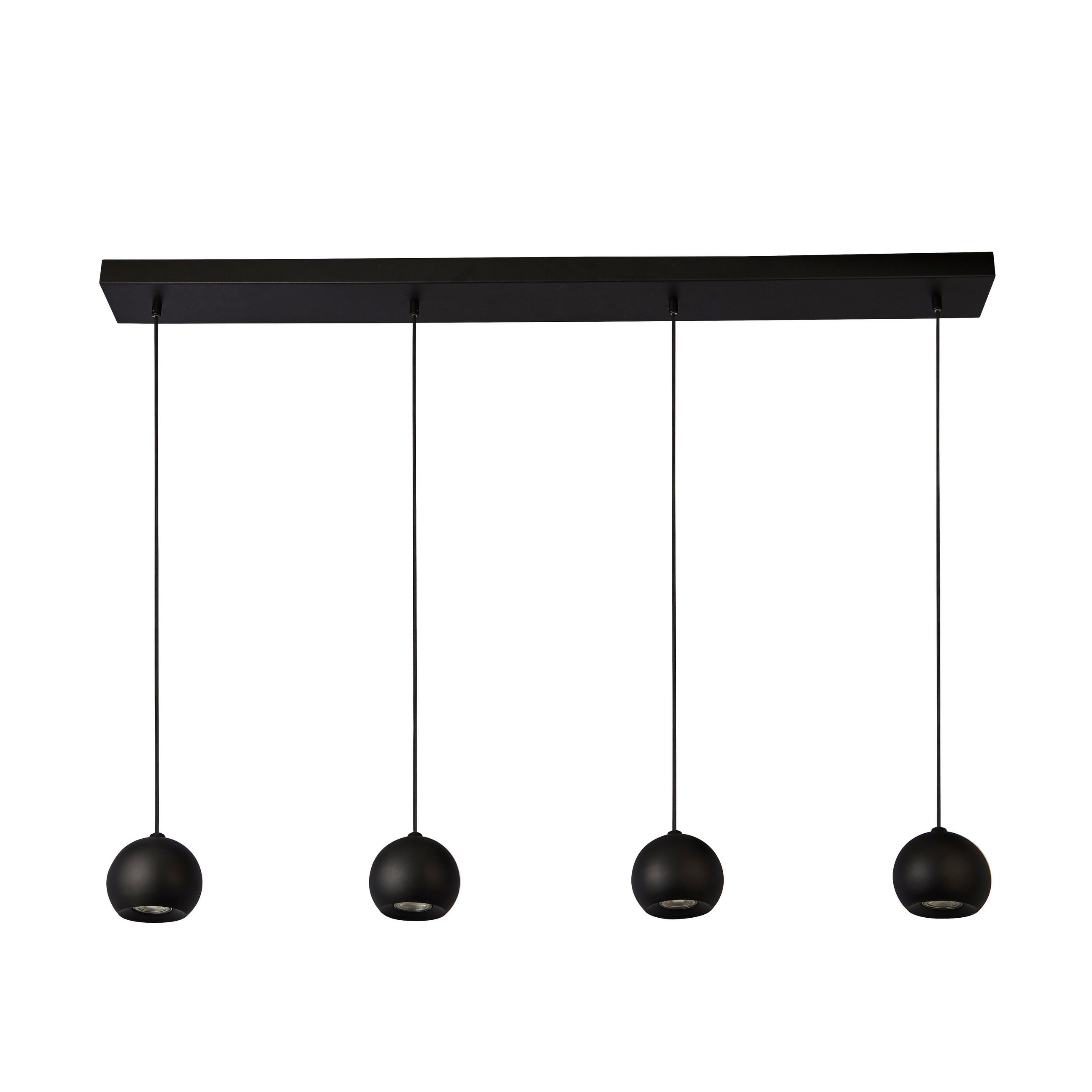 PENDELLEUCHTE Eindhoven 125/12/200 cm   - Schwarz, Design, Metall (125/12/200cm)