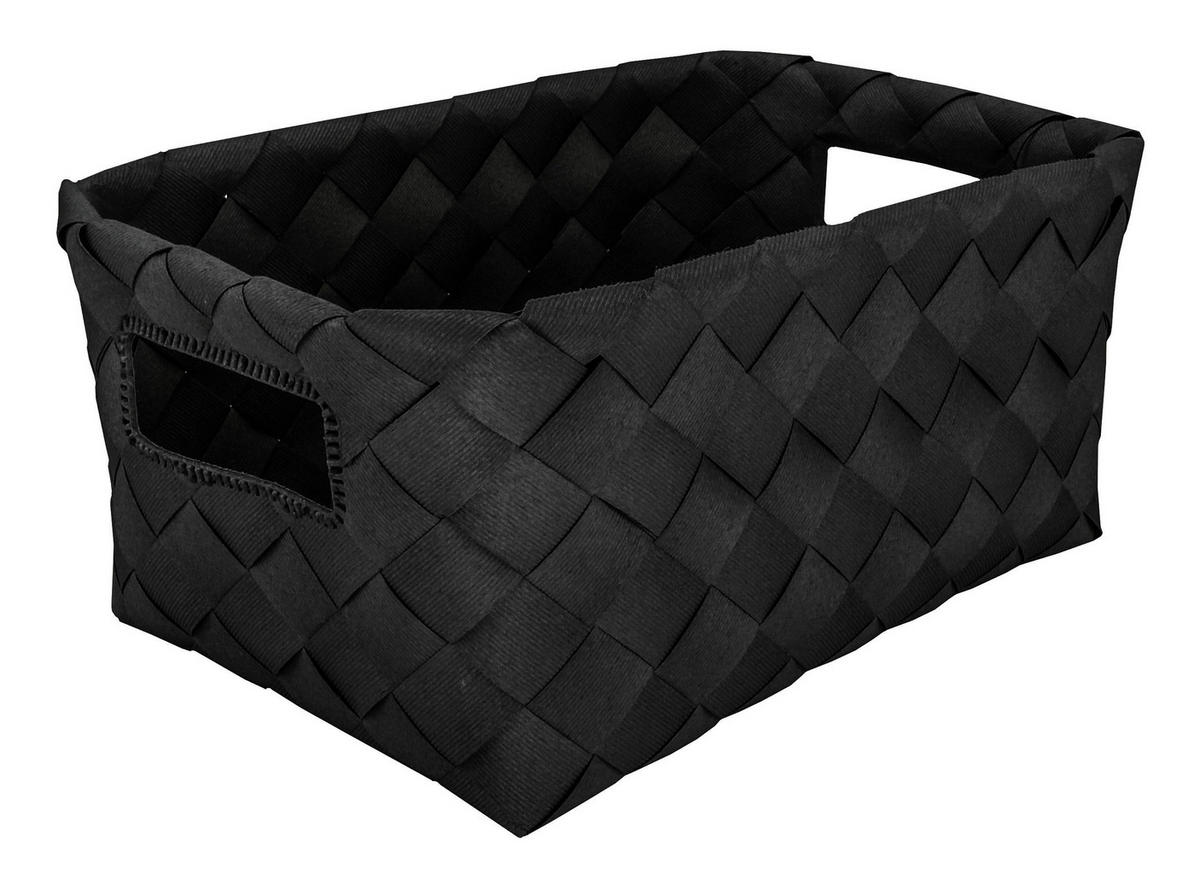 AUFBEWAHRUNGSBOX - Schwarz, Basics, Kunststoff (18,5/12/28cm) - Kleine Wolke