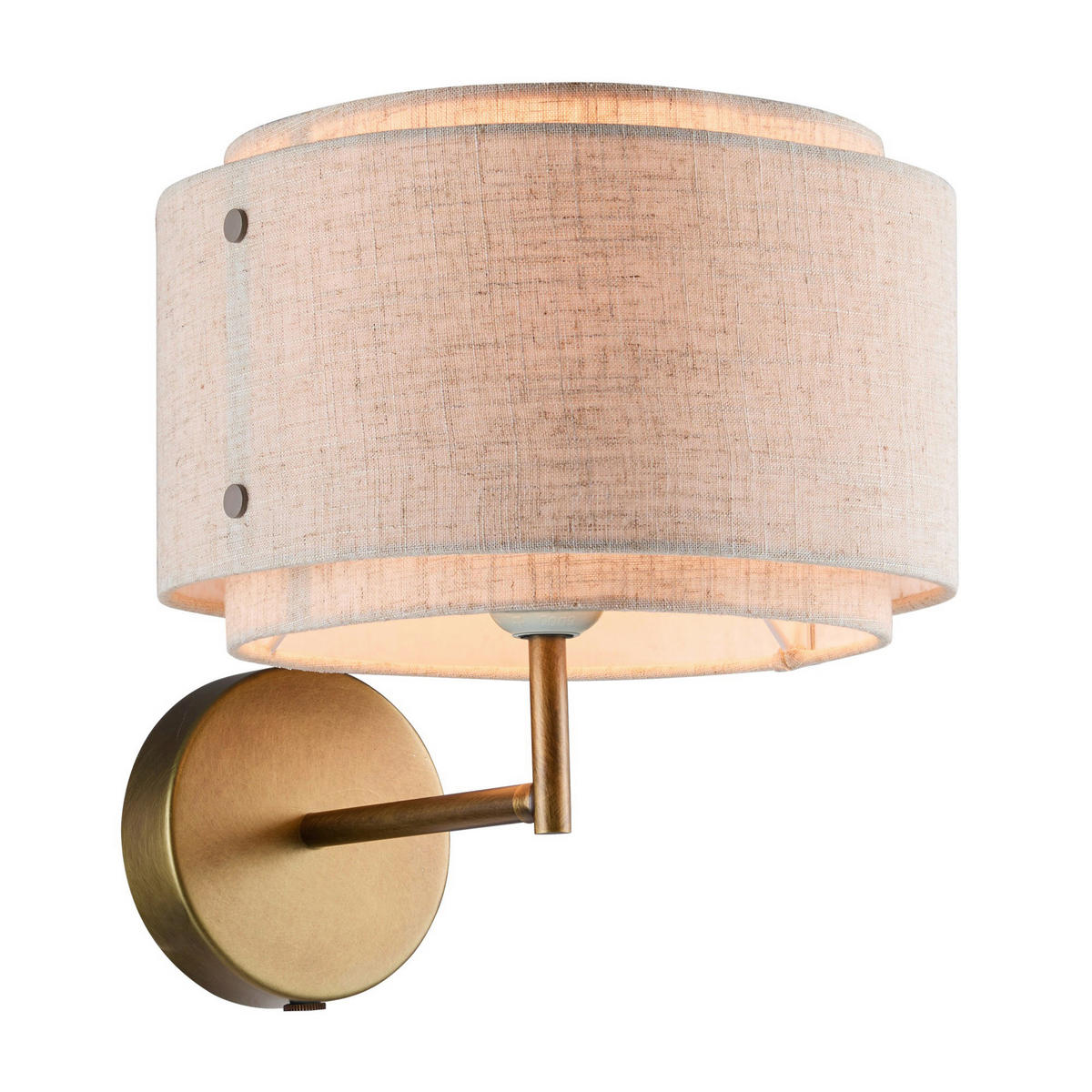 WANDLEUCHTE Takai 27,5/25 cm  - Beige, Design, Textil (27,5/25cm) - Nordlux