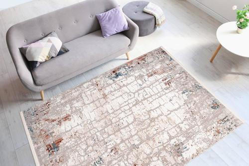 VINTAGE-TEPPICH 80/150 cm Akropolis Grau, Rosa  - Rosa/Grau, Design, Textil (80/150cm) - Kayoom