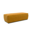 HOCKER Mikrofaser Orange  - Schwarz/Orange, Design, Kunststoff/Textil (150/60/40cm) - MID.YOU