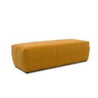 HOCKER Mikrofaser Orange  - Schwarz/Orange, Design, Kunststoff/Textil (150/60/40cm) - MID.YOU