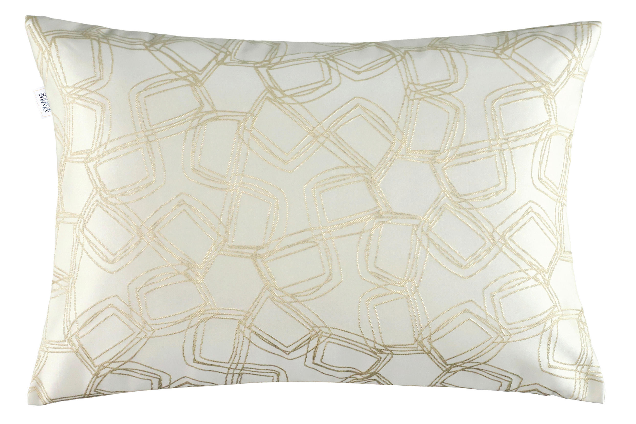 KISSENHÜLLE SW-Turn weiß 58/38 cm  - Creme/Weiß, Design, Kunststoff (58/38cm) - Schöner Wohnen