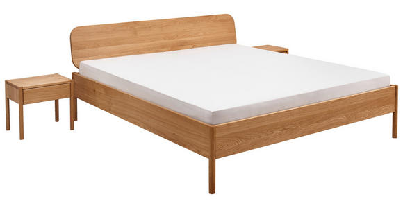 BETT 160/200 cm,  in Wildeiche,  - Wildeiche, KONVENTIONELL, Holz (160/200cm) - Linea Natura