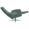 RELAXSESSEL in Leder Opal  - Edelstahlfarben/Opal, Design, Leder/Metall (76/119/86cm) - Dieter Knoll